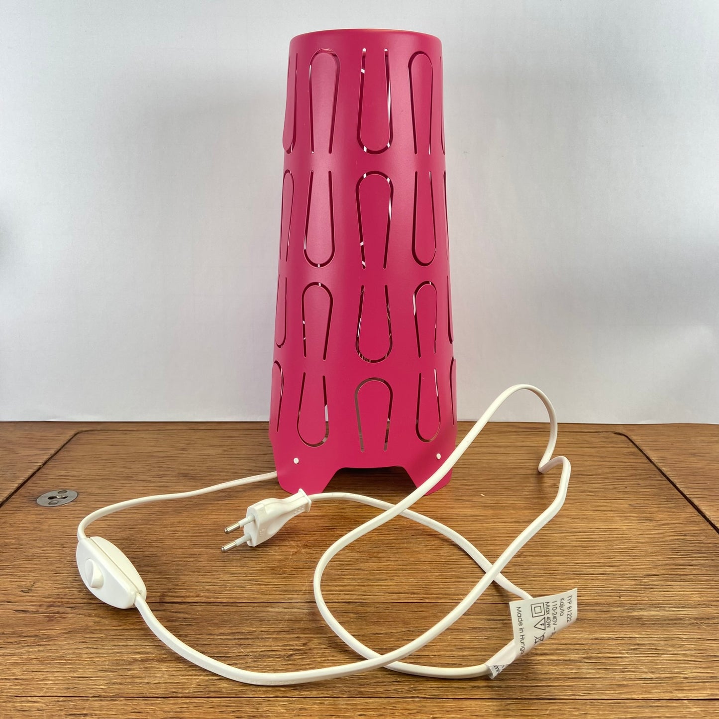 Vintage Ikea Kajuta tafellamp roze