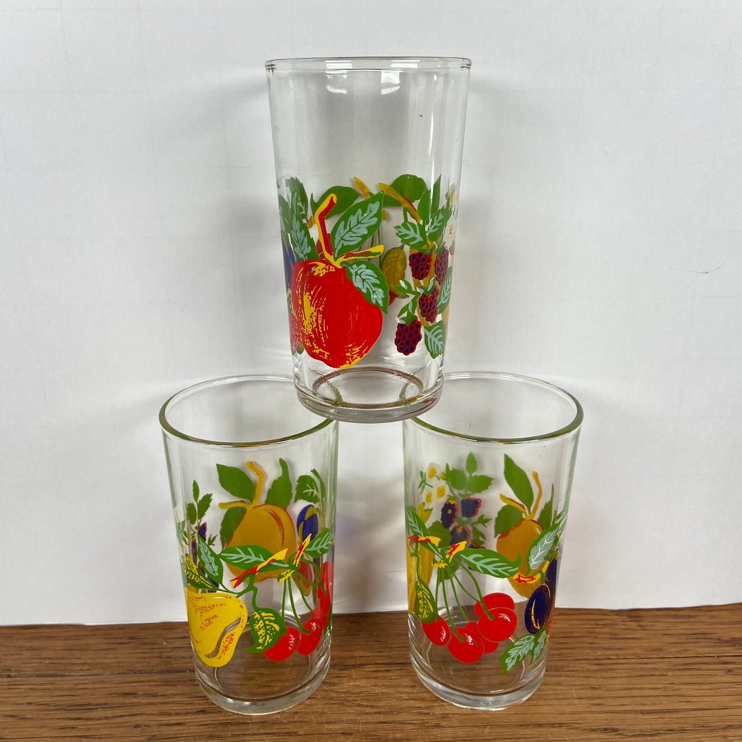 vintage fruit glazen