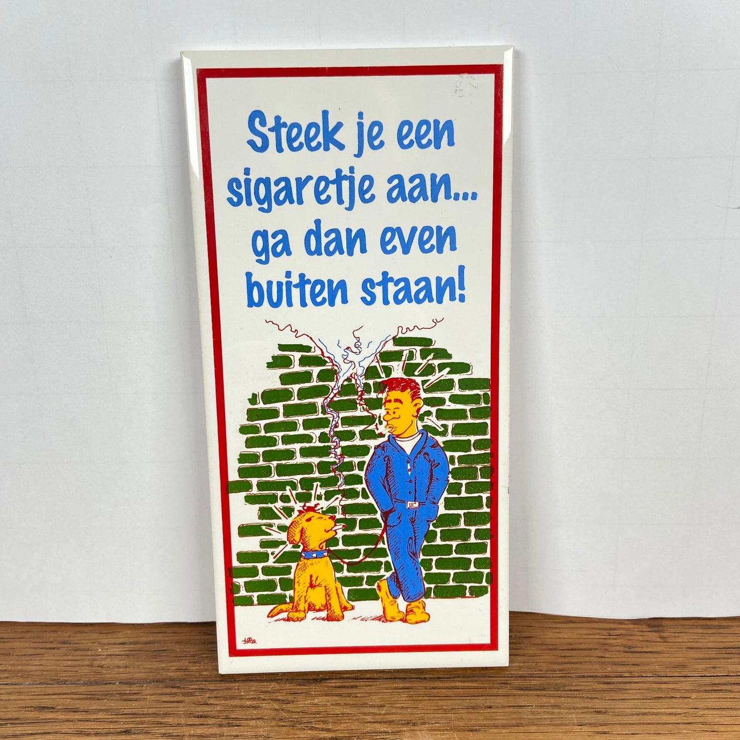 Tegeltje buiten roken