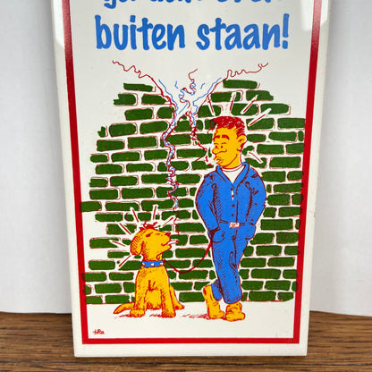 Tegeltje buiten roken