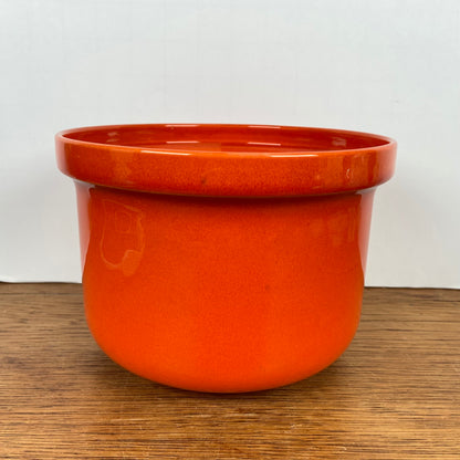 Vintage oranje bloempot