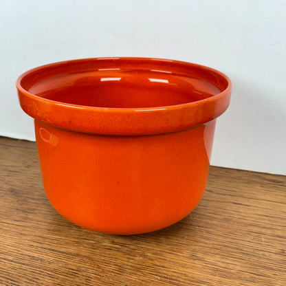 Vintage oranje bloempot