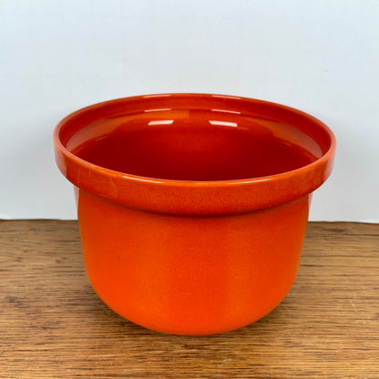 Vintage oranje bloempot