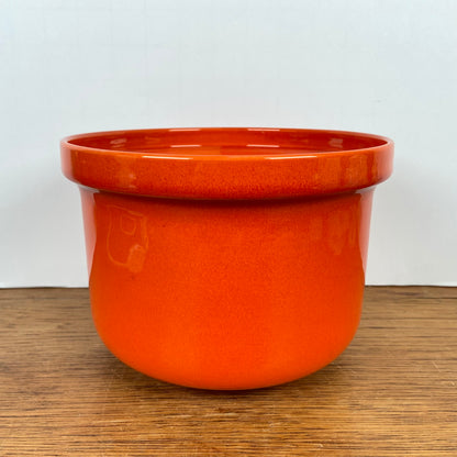 Vintage oranje bloempot