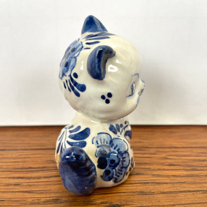 Vintage katje blauw