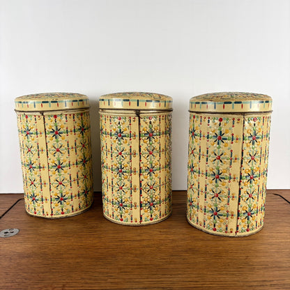 Set van 3 vintage blikken