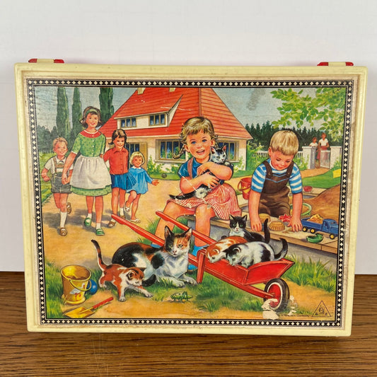 Grote vintage blokkenpuzzel