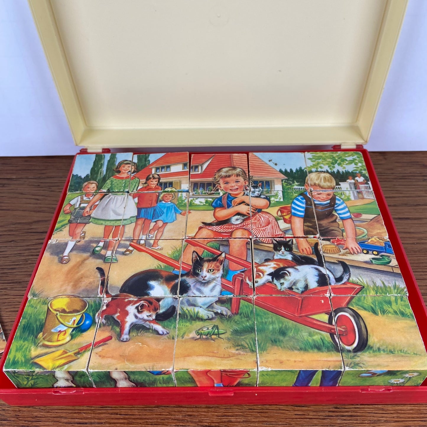 Grote vintage blokkenpuzzel