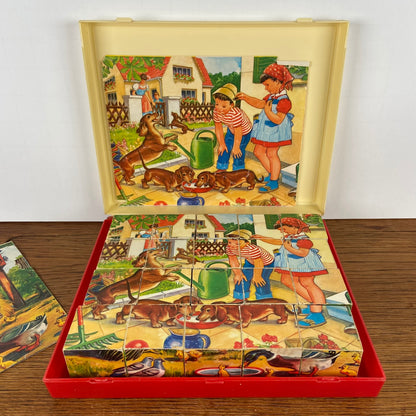 Grote vintage blokkenpuzzel