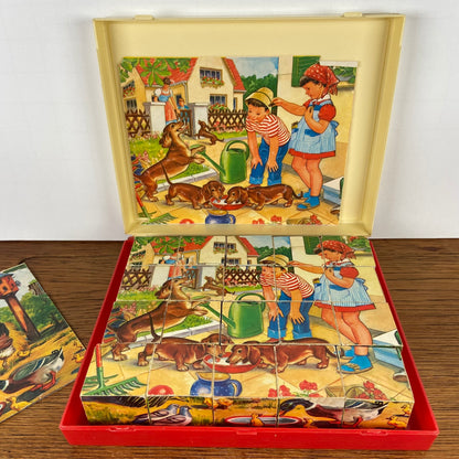 Grote vintage blokkenpuzzel