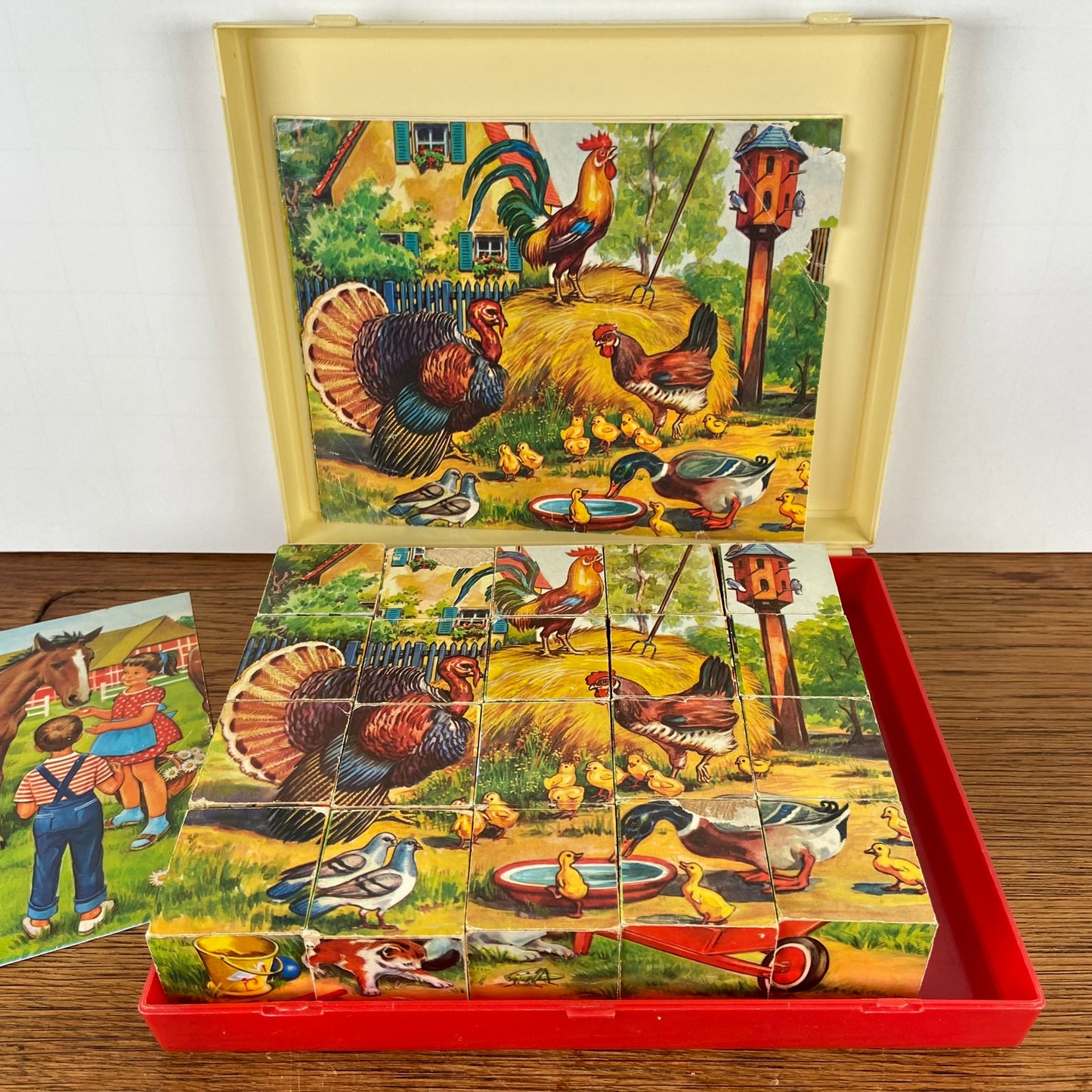 Grote vintage blokkenpuzzel