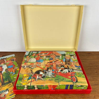 Grote vintage blokkenpuzzel