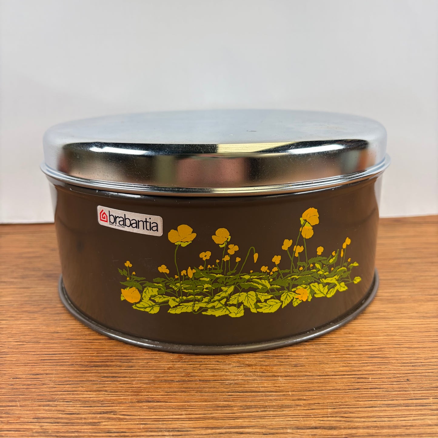 Vintage Brabantia koektrommel boterbloem