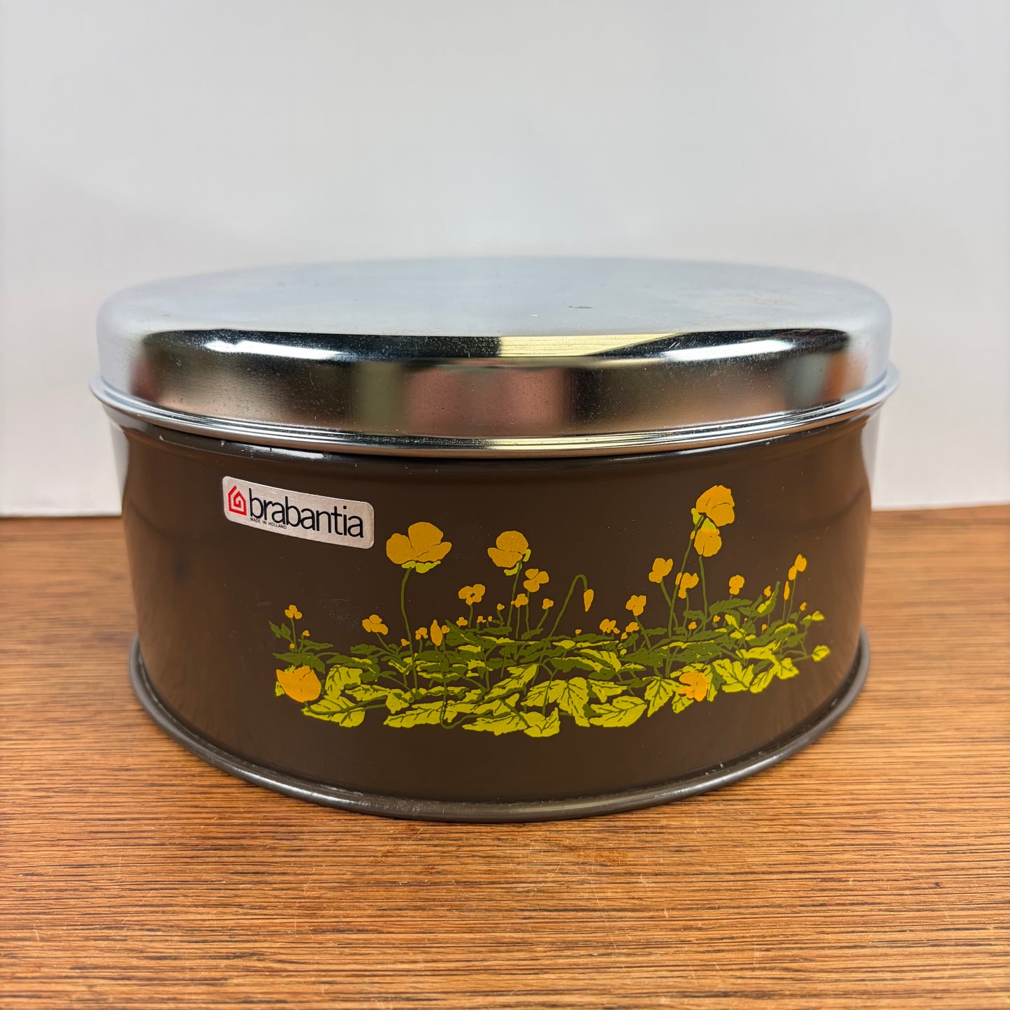 Vintage Brabantia koektrommel boterbloem