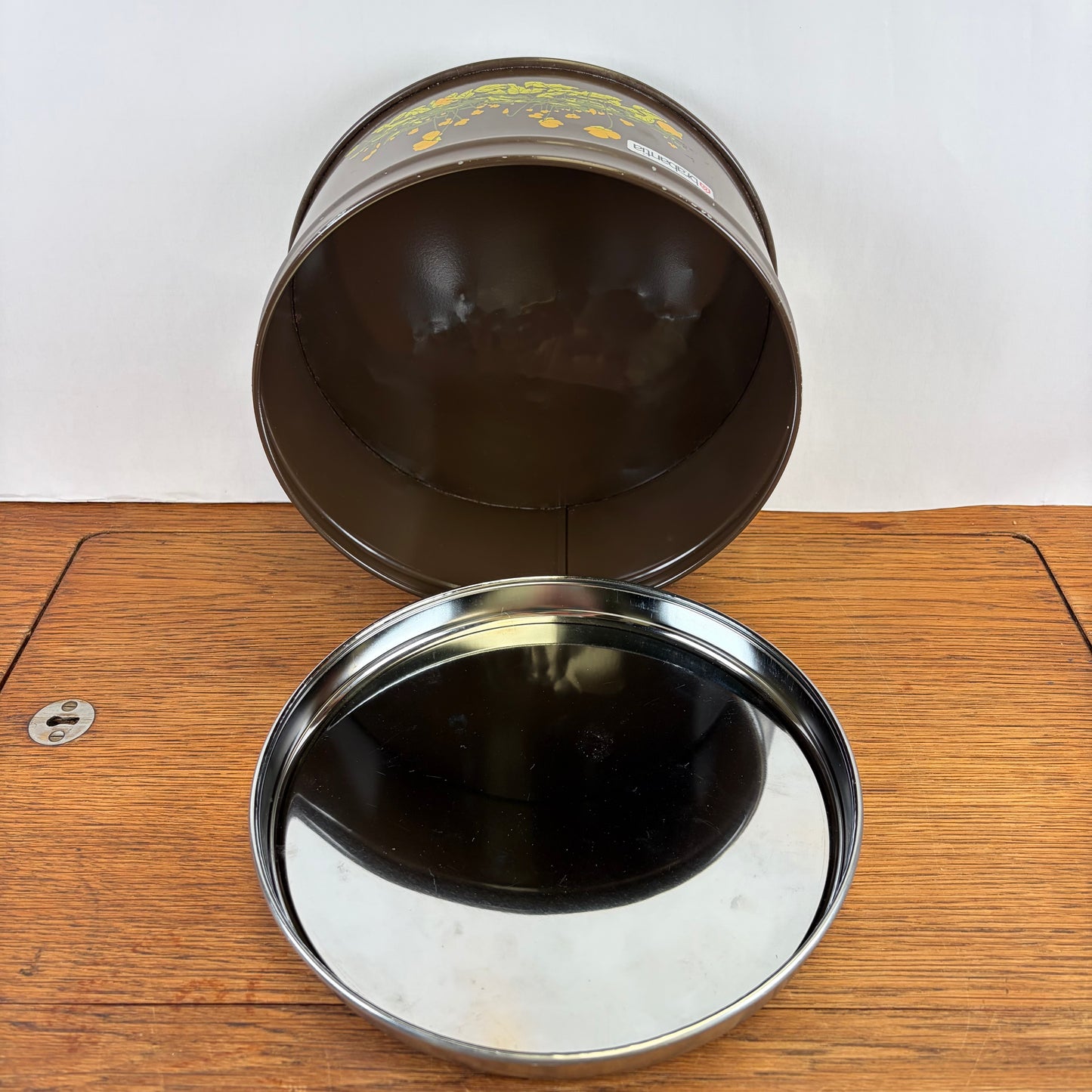 Vintage Brabantia koektrommel boterbloem