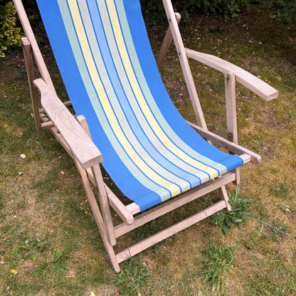 Vintage houten strandstoel