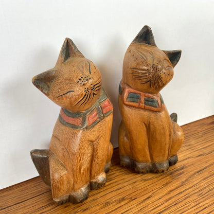 Vintage houten kattenstel