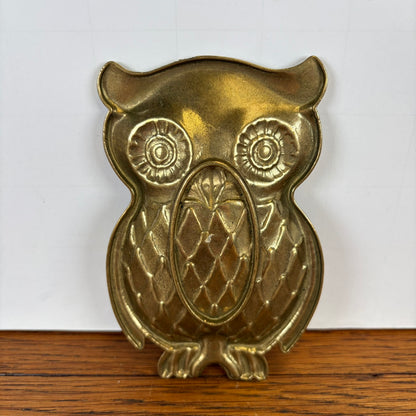 Vintage messing schaaltje uil