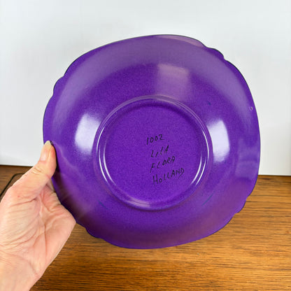 Vintage Lila Flora Holland schaal “vierkant”