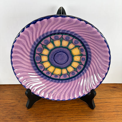 Vintage Lila Flora Holland schaal “rond”