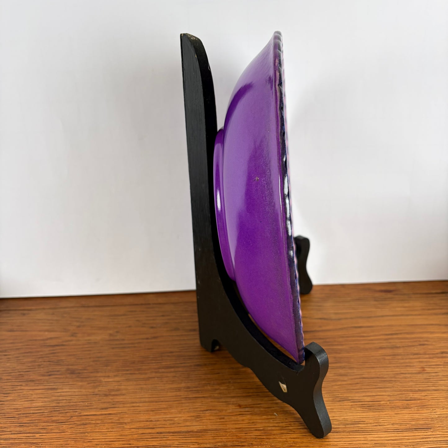 Vintage Lila Flora Holland schaal “rond”