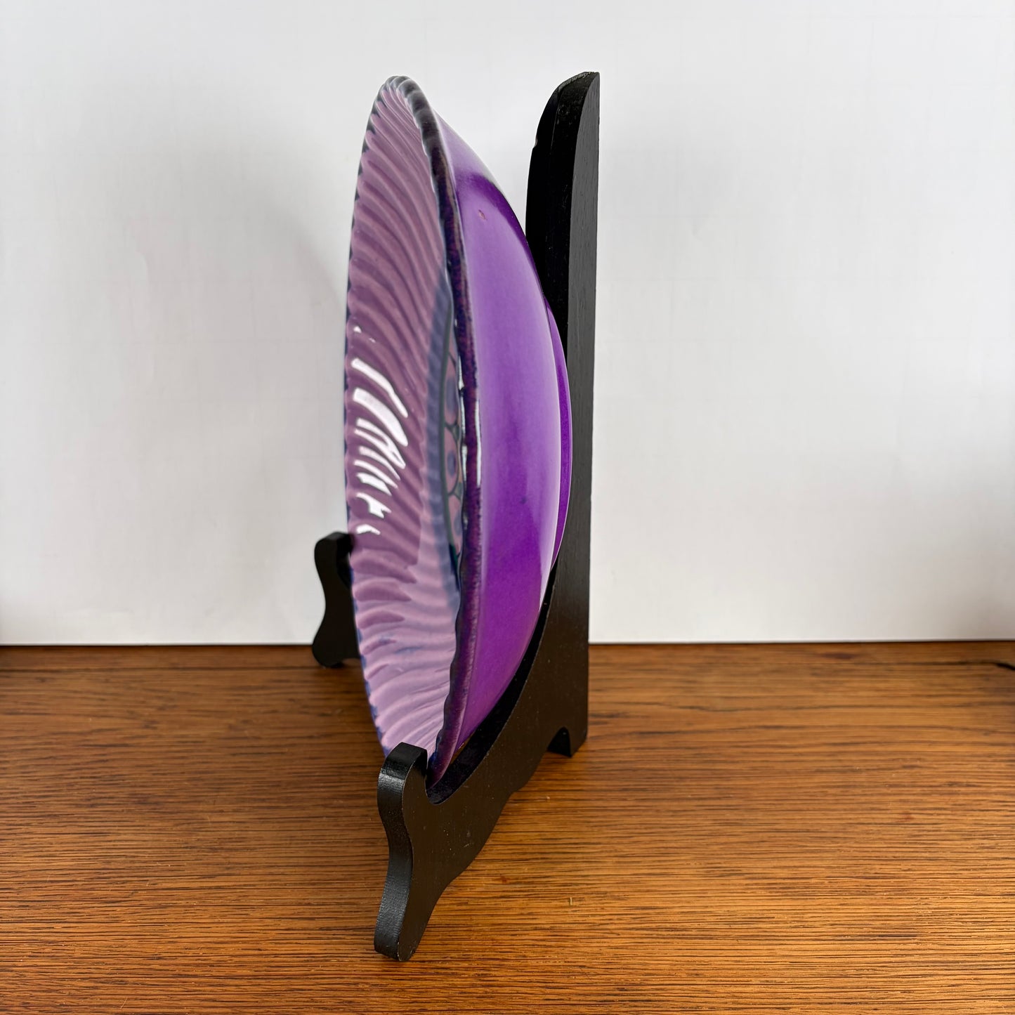 Vintage Lila Flora Holland schaal “rond”