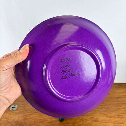 Vintage Lila Flora Holland schaal “rond”