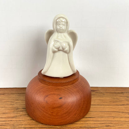 Wit kerst engeltje voor kaarsje