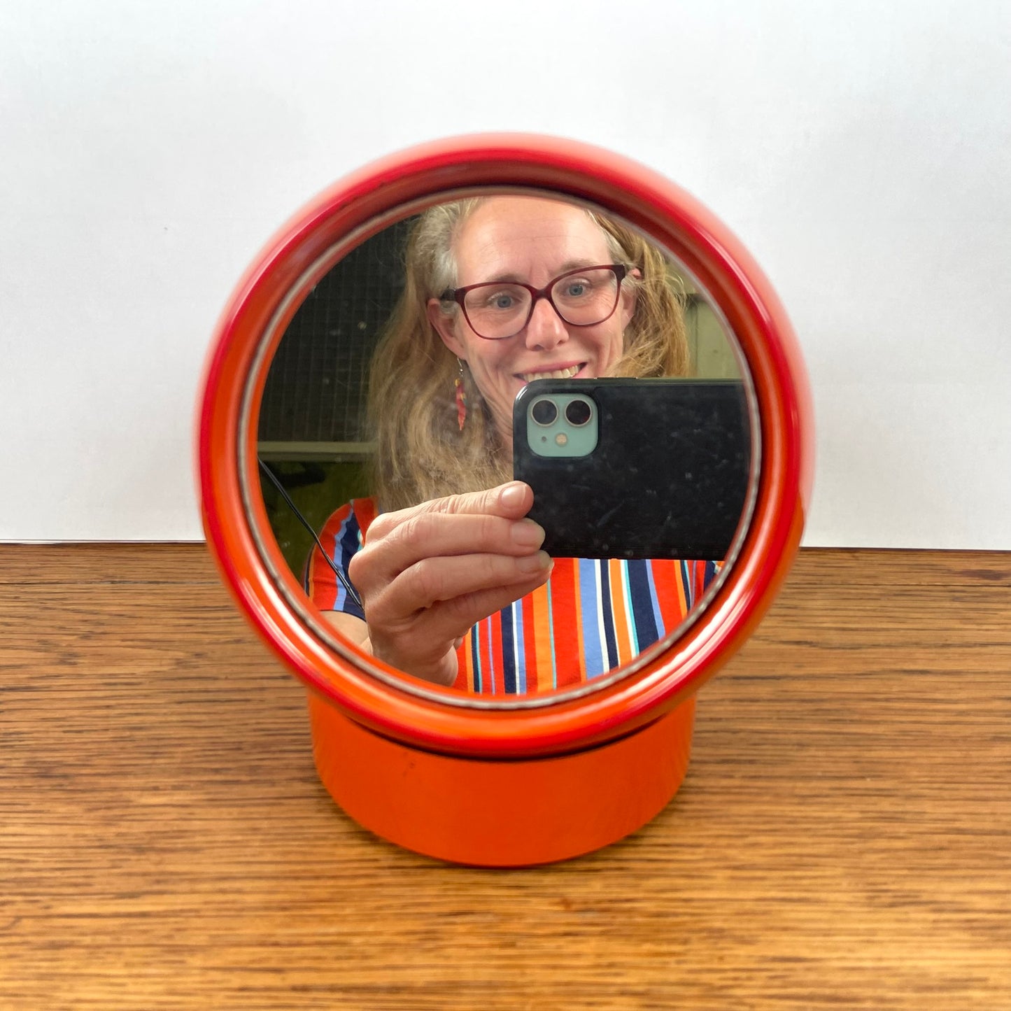 Vintage Space Age Spiegel bol