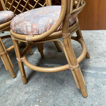 Vintage rotan bistroset