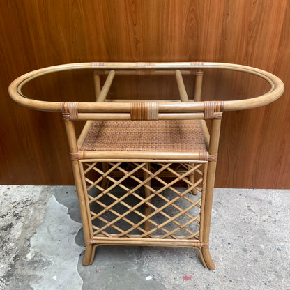 Vintage rotan bistroset