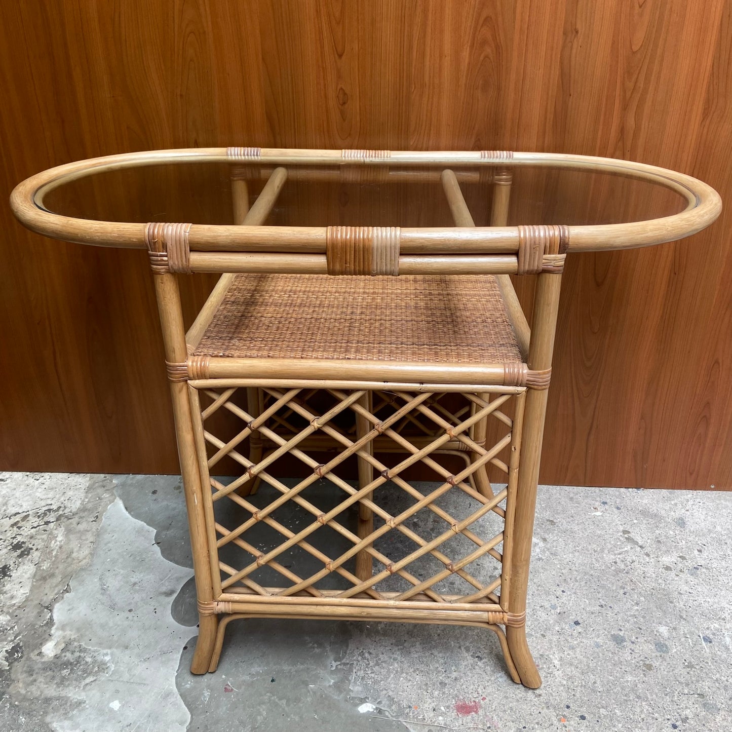 Vintage rotan bistroset