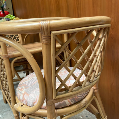 Vintage rotan bistroset