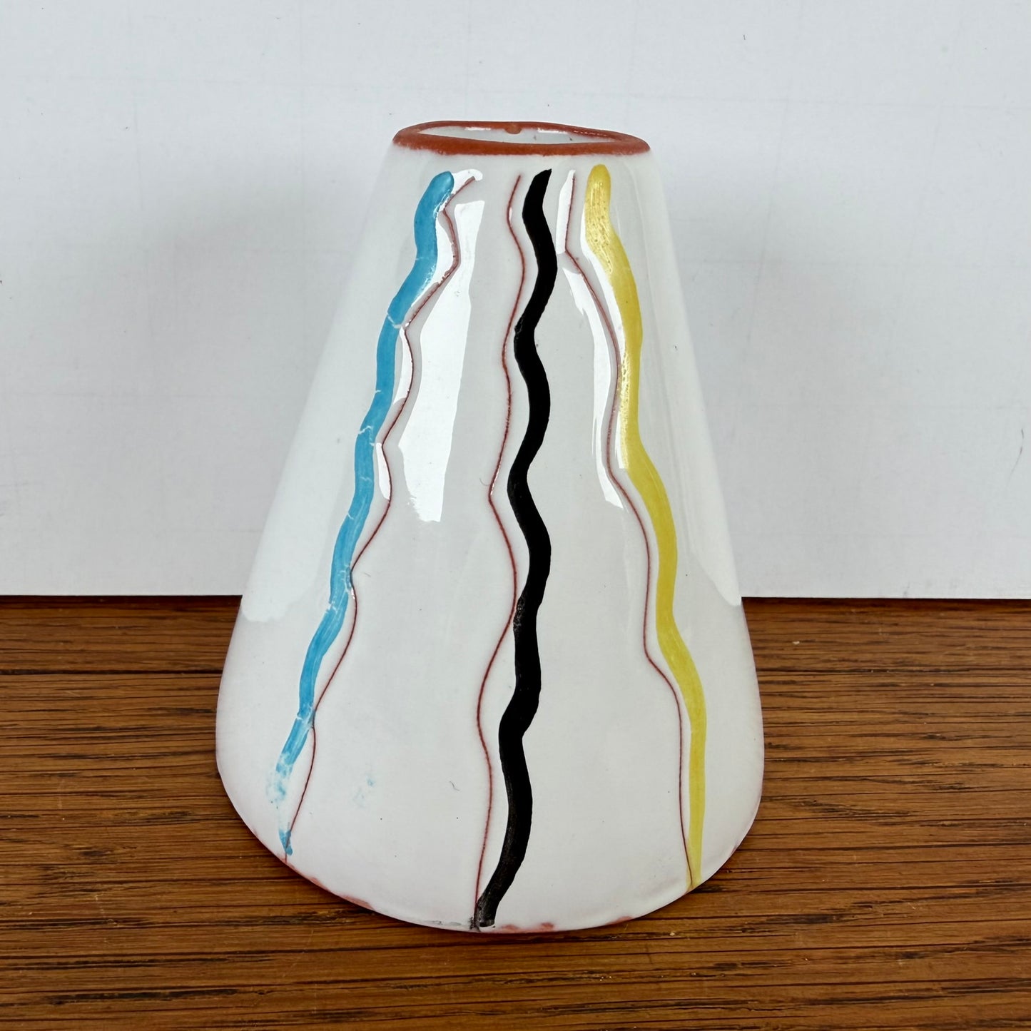 Vintage vaasje strepen