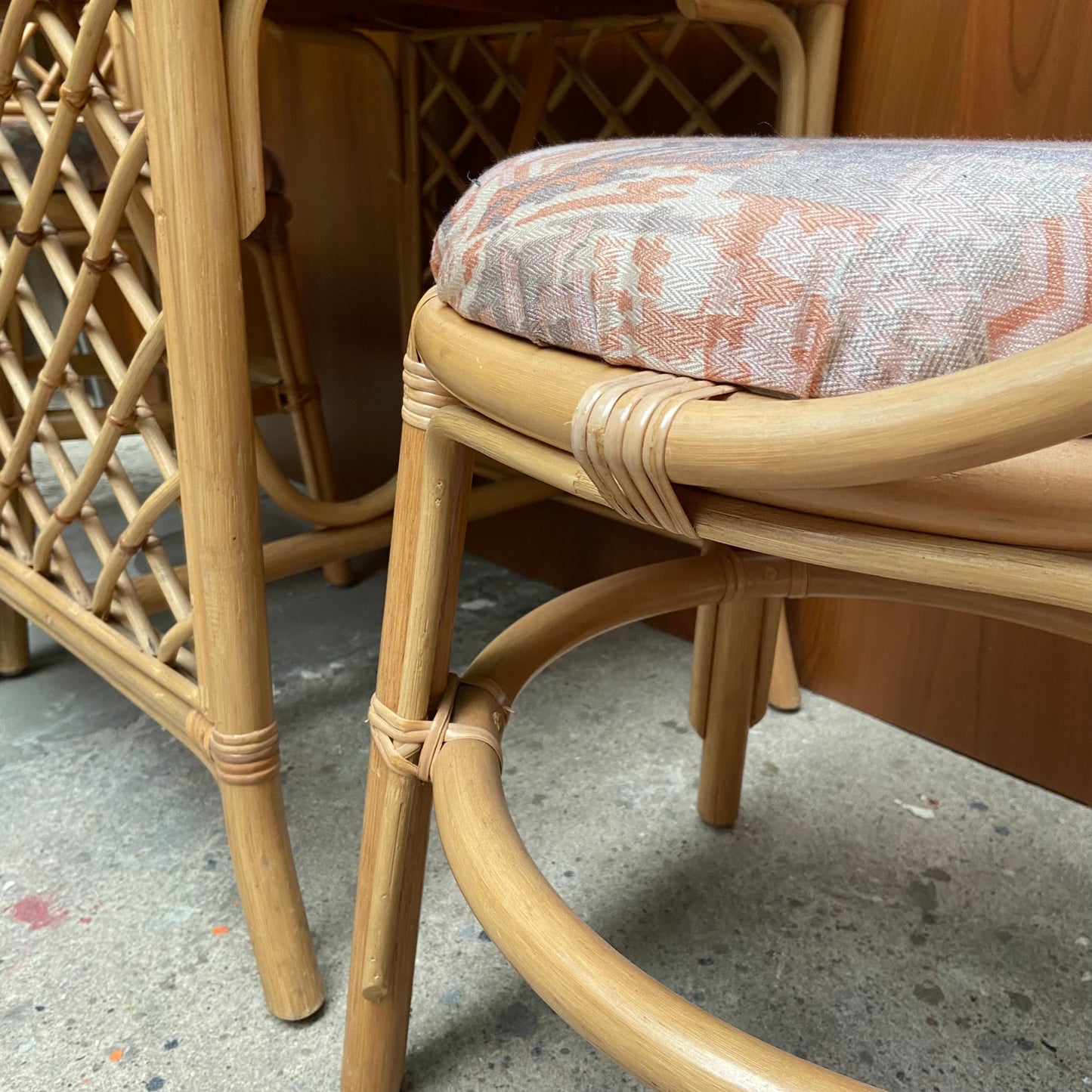 Vintage rotan bistroset