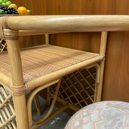 Vintage rotan bistroset