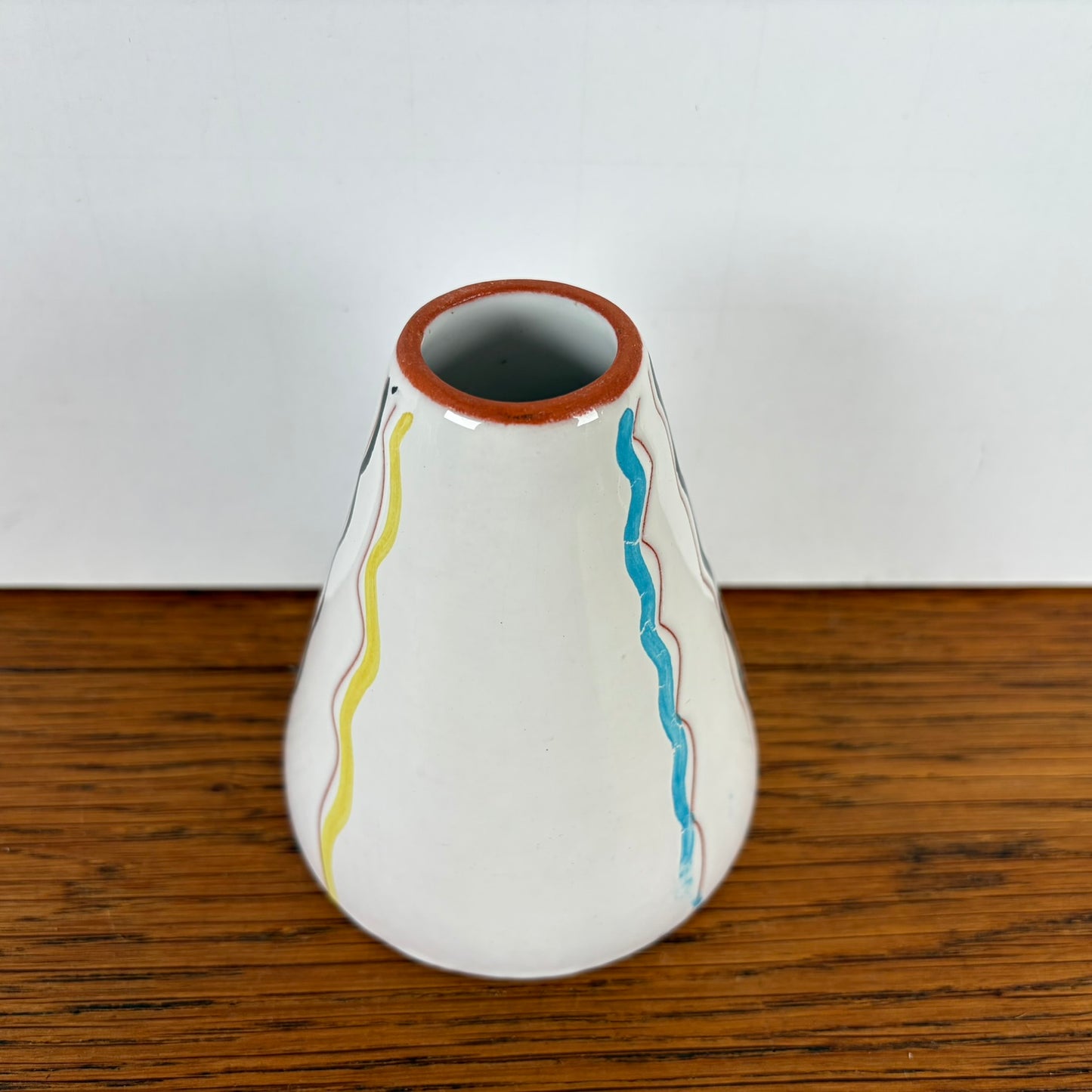 Vintage vaasje strepen