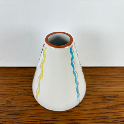 Vintage vaasje strepen