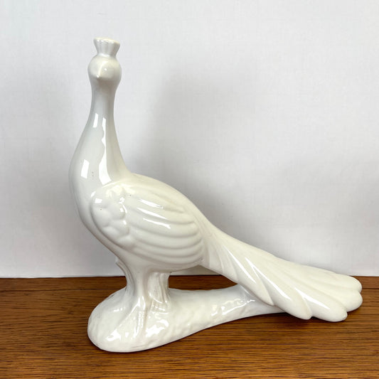 Vintage witte pauw