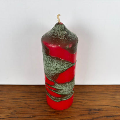 Vintage rode "fatlava" kaars