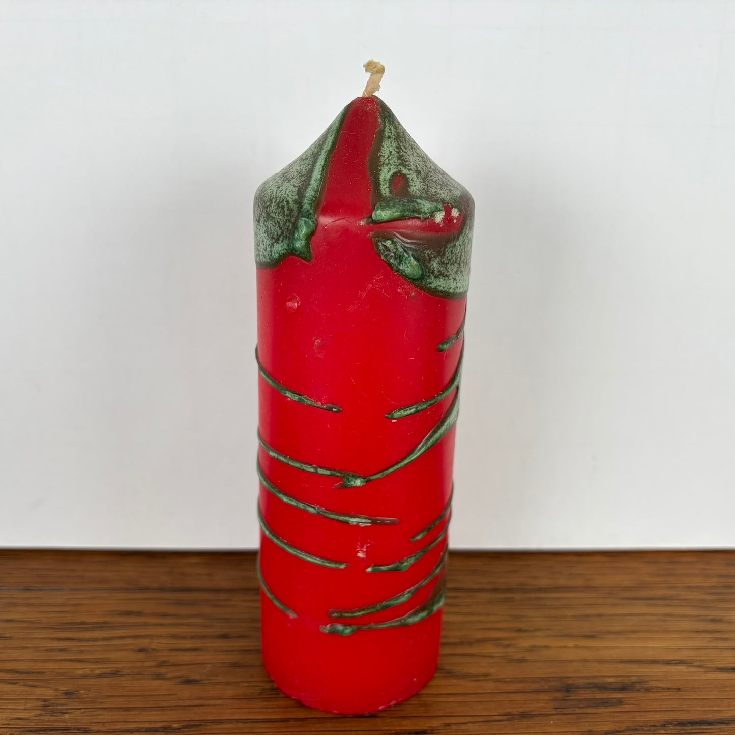 Vintage rode "fatlava" kaars