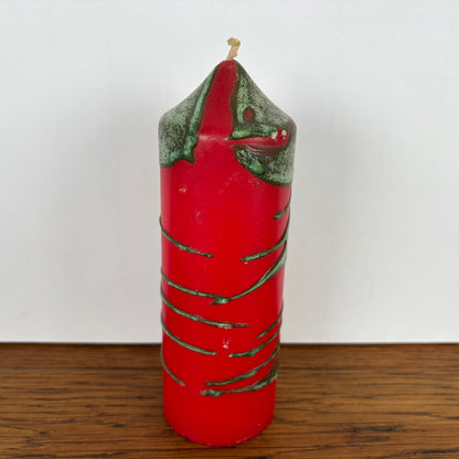 Vintage rode "fatlava" kaars