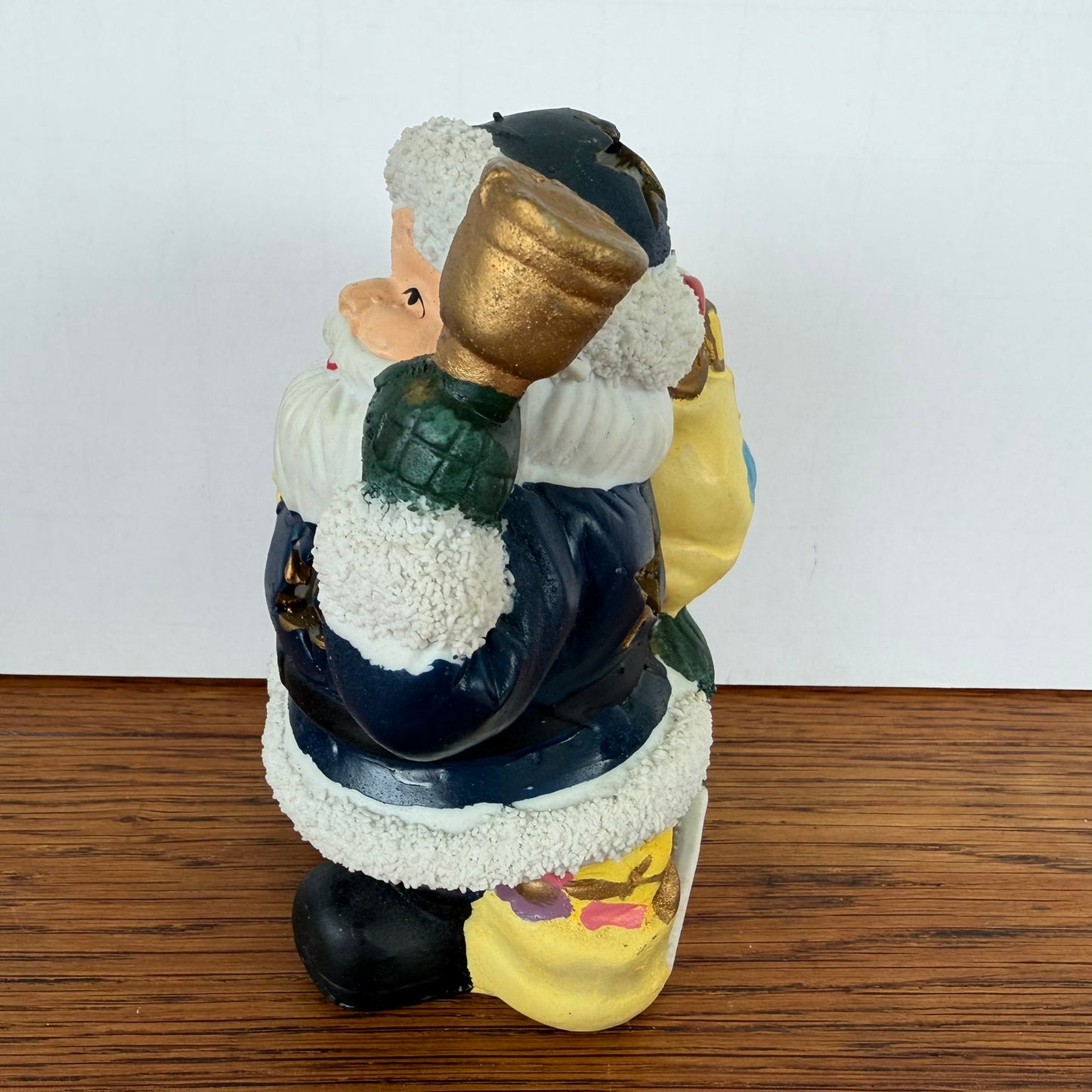 Vintage kerstman voor waxinelichtje