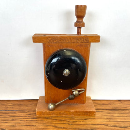Vintage houten receptie bel