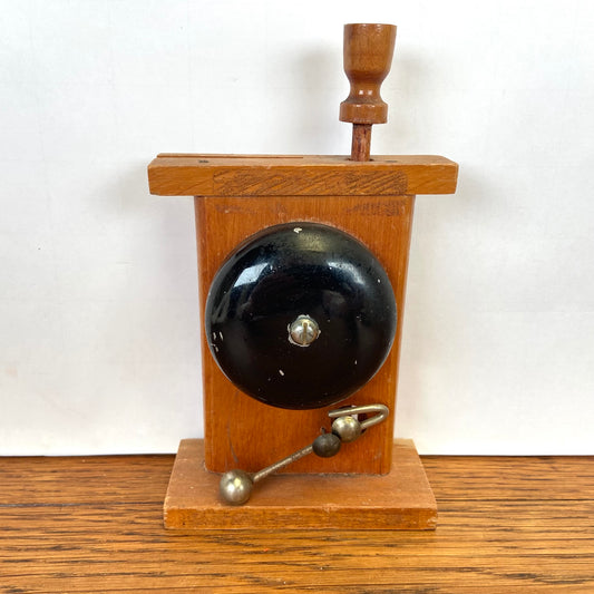 Vintage houten receptie bel