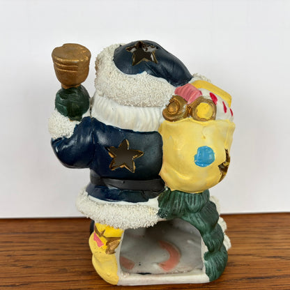 Vintage kerstman voor waxinelichtje