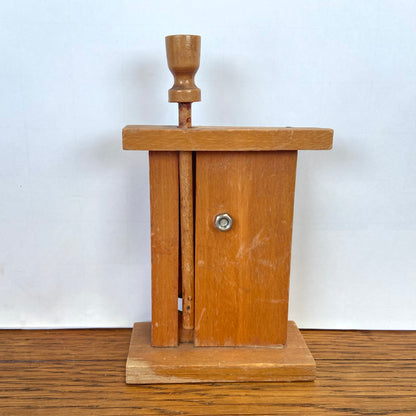 Vintage houten receptie bel