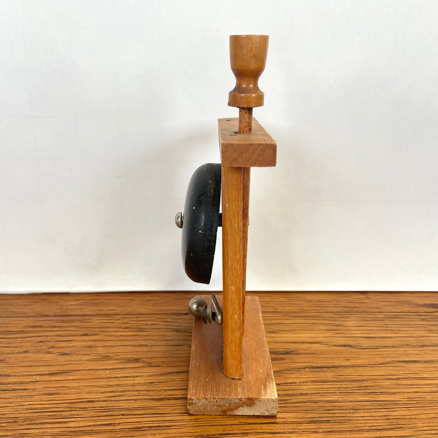 Vintage houten receptie bel