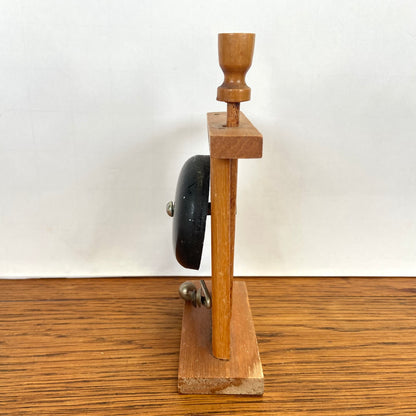 Vintage houten receptie bel