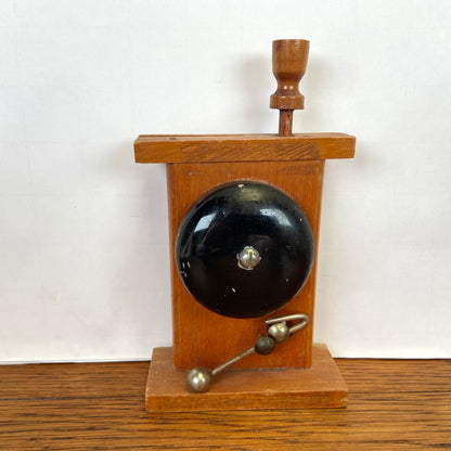 Vintage houten receptie bel